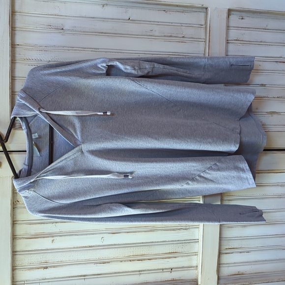 Athleta, gray hooded sweatshirt. Small - Picture 1 of 6
